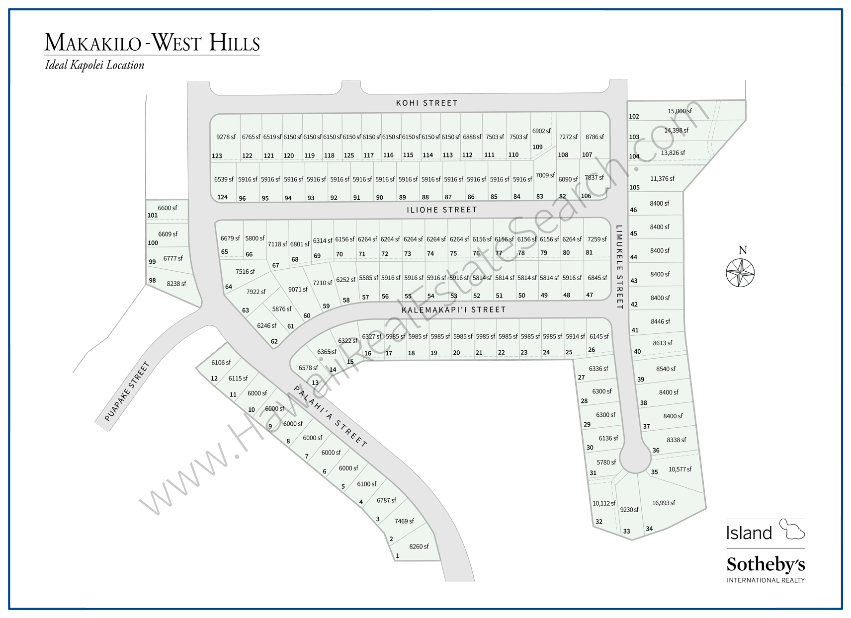 Makakilo West Hills Map